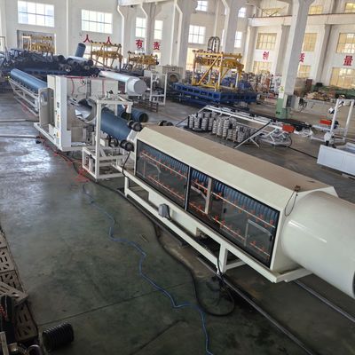 PLC Controlled Double Wall Corrugated Pipe Extrusion Line with 1600mm Max Pipe Diameter and Siemens Brand Electrical Parts