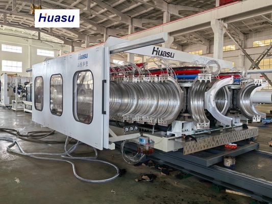 Automatic PVC Corrugated Pipe Production Line with 32-1600mm Pipe Diameter 60-2000kg/h Capacity and Siemens PLC System