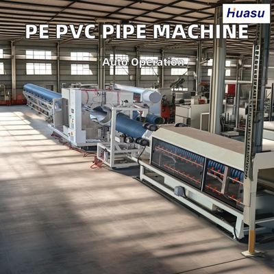 Full-Automatic PVC Corrugated Pipe Extrusion Line 500-2000Kg/h Capacity