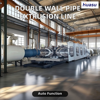 PVC Corrugated Pipe Extrusion Line 500-2000Kg/h Capacity for Sewage Drainage