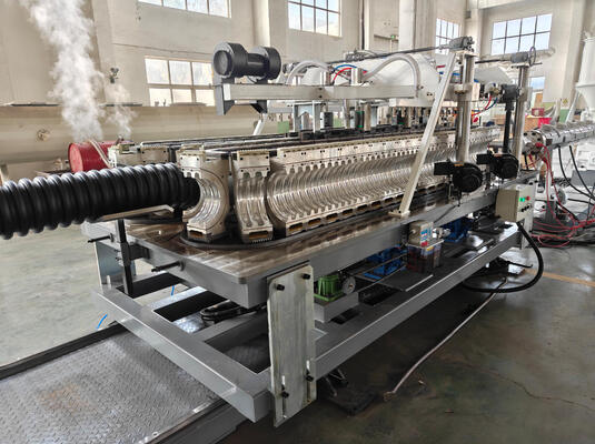 Automatic Double Wall Corrugated Pipe Extrusion Line with High Hardness Barrel Screw HV>740