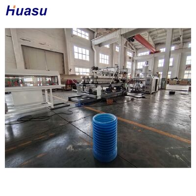 High Speed HDPE Pipe Extrusion Line with 100-2000kg/h Output and Siemens PLC Control for Corrugated Pipe Production