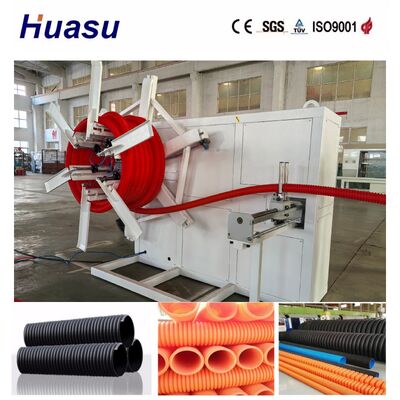 Single Wall Corrugated Pipe Extrusion Line with 32mm-1600mm Pipe Diameter Range and 60-2000kg/h Capacity Featuring Online Belling Technology