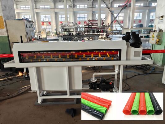 Siemens Motor Powered Single Wall Corrugated Pipe Extrusion Line with Deep Screw Channel Structure and Electric Heating