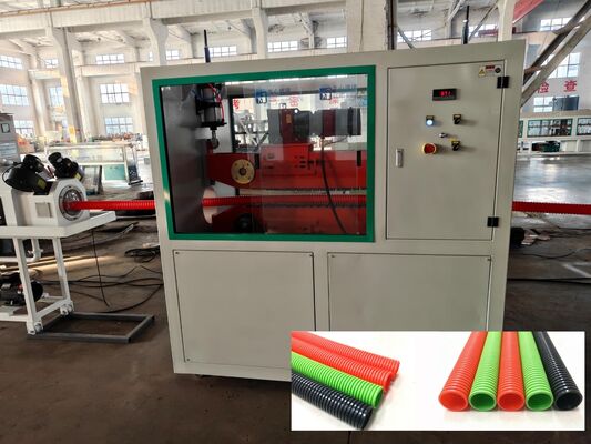 Single Wall Corrugated Pipe Extrusion Line with 38CrMoAlA Barrel Material and Siemens Schneider Main Electrics Featuring PLC Remote Control