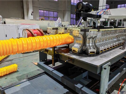 Custom Corrugated Pipe Extrusion Line, Plastic Pipe Machine,  Serve Global Design Institutes