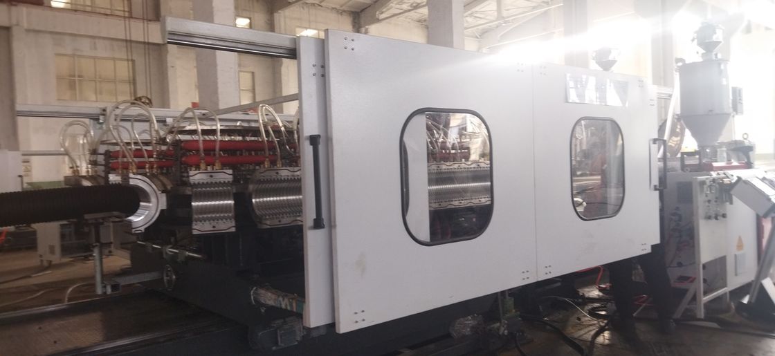 シーメンス製主要電気部品とHV>940バレル硬度を備えた、水冷または空冷二重壁コルゲートパイプ押出ライン
