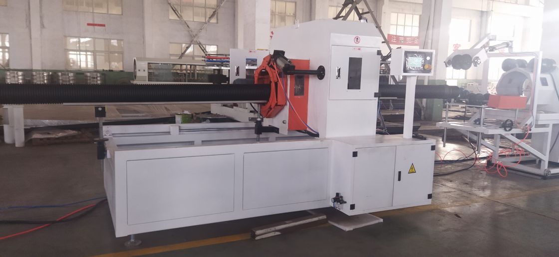 シーメンスモーターと8〜15kg/hの能力を備えた、自動化されたコンピューター制御の二重壁コルゲートパイプ押出ライン