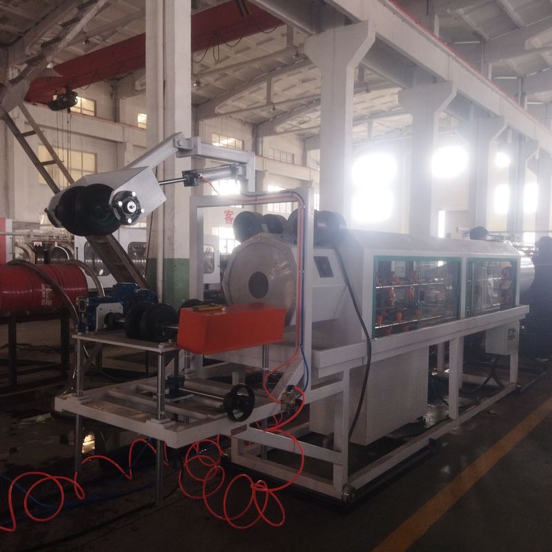 シーメンスモーターと8〜15kg/hの能力を備えた、自動化されたコンピューター制御の二重壁コルゲートパイプ押出ライン