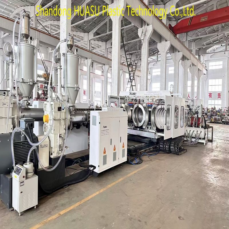 PLC制御 二重壁コルゲート管製造ライン、100～1000kWの電力と水冷システム