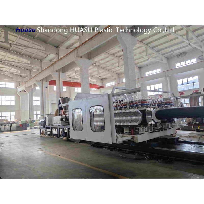 高出力 500-2000Kg/H 波紋管の機械,パイプ直径 32-1600mm とシメンス PLC テクノロジー