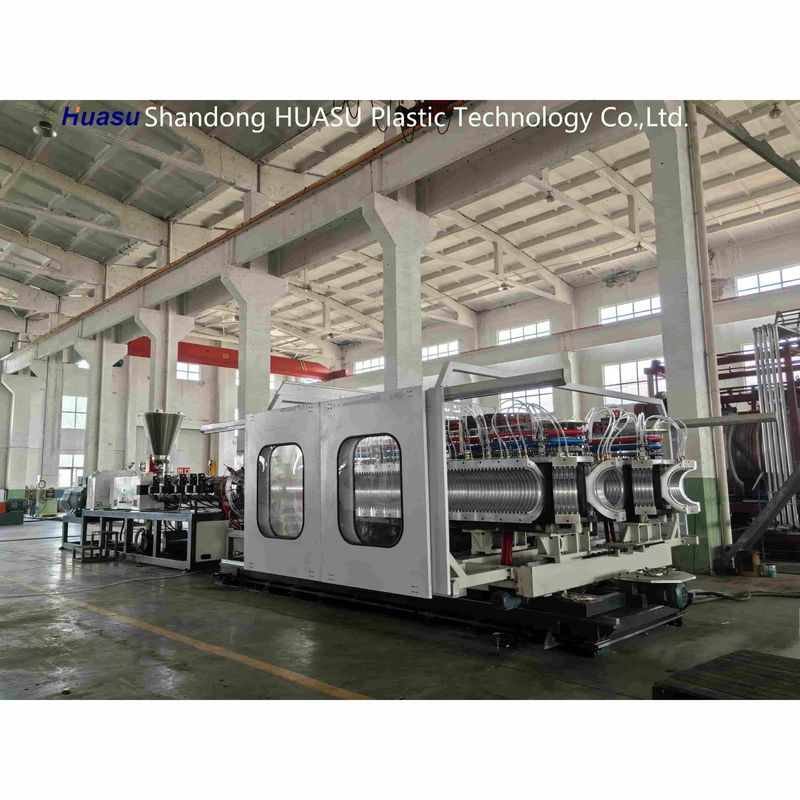 32-800mm ダブルウォール波紋パイプマシン 500-2000Kg/H出力とシメンスPLCシステム