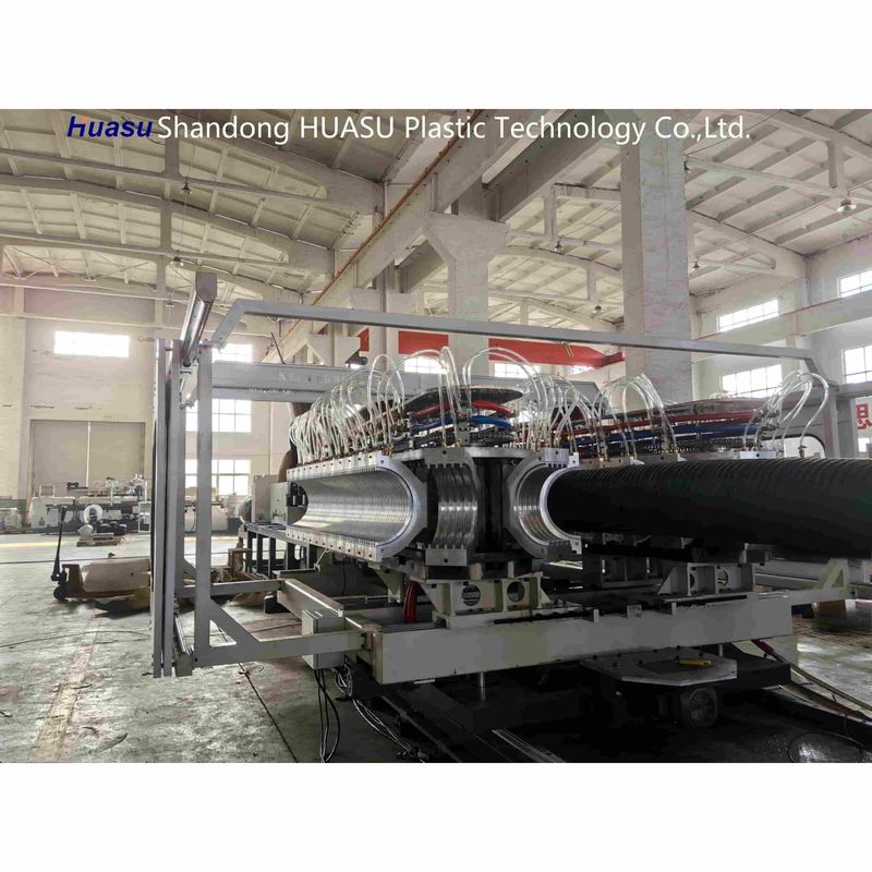 高出力 500-2000Kg/H 波紋管の機械,パイプ直径 32-1600mm とシメンス PLC テクノロジー