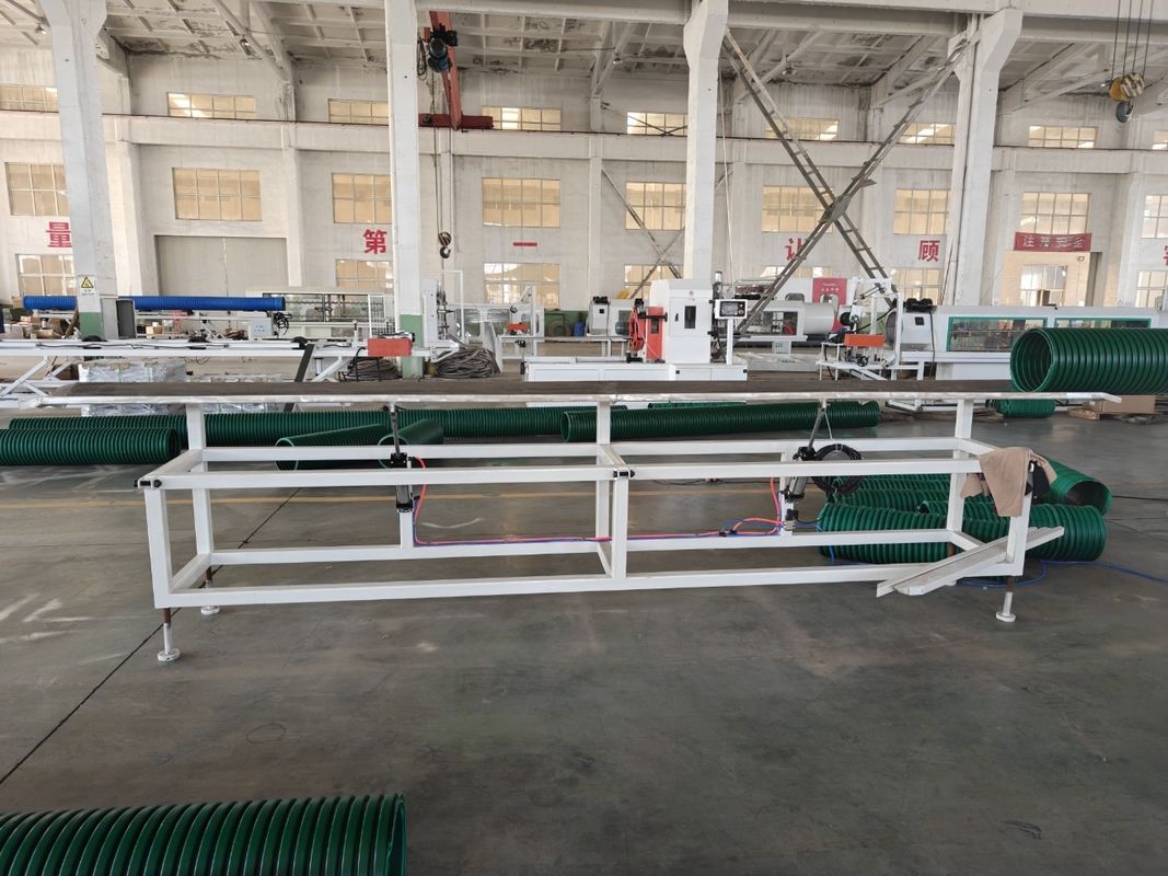 円形双螺旋エクストルーダー PVC プラスチックパイプのための二重壁波紋チューブエクストルーションマシン