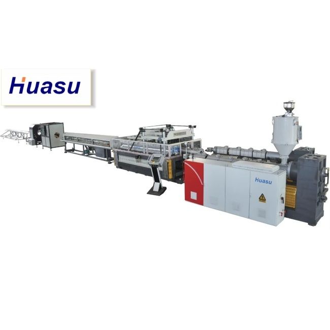 シーメンスPLC技術を搭載した、32～1600mmの切断径範囲と水冷プロセスを備えた二重壁コルゲートパイプ押出ライン