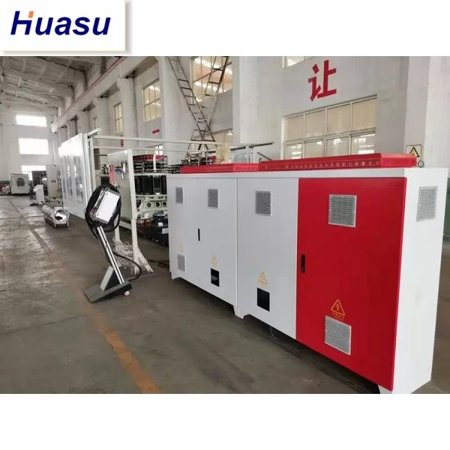 DWCパイプエクストルーゼーションライン 円形双螺旋エクストルーダー 32-1600mmパイプ直径と60-2000kg/h容量