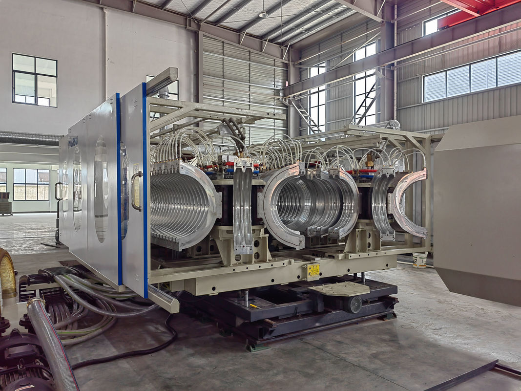 シメンス/シュナイダー メインエレクトリックを搭載した高速ダブルウォール波紋パイプエクストルーゼーションライン