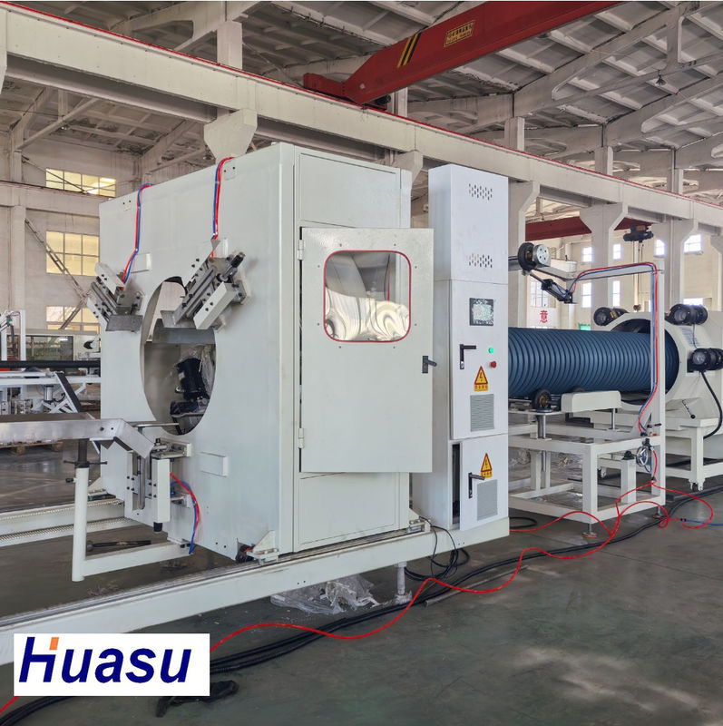 シメンス メイン電気と水冷却方法によるダブルウォール波紋パイプエクストルーゼーションライン