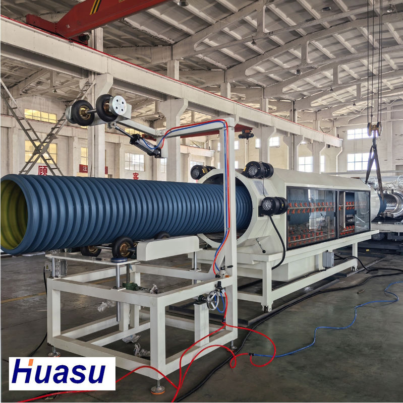 PE PP PVC 380V 専用電圧用 双壁波紋パイプ エクストルーゼーションライン