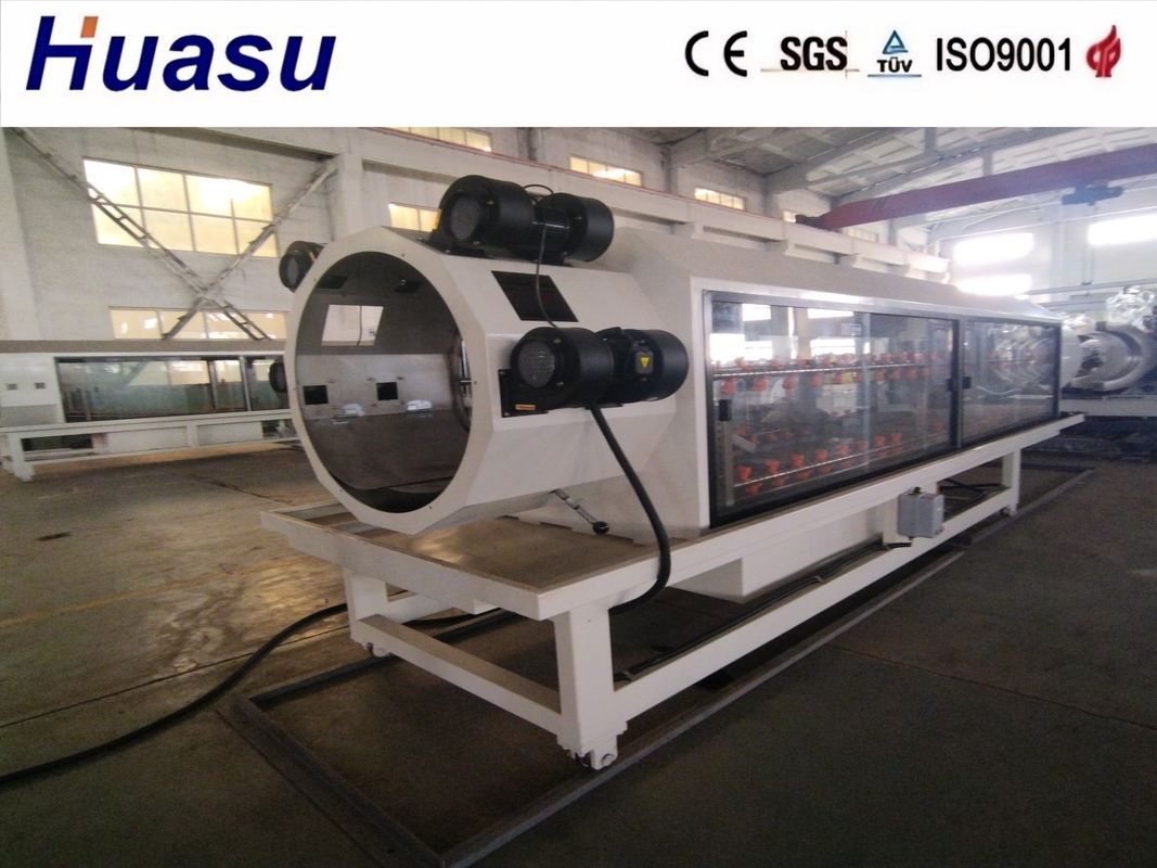 高自動化と動作型模具ブロックのコンカル・ツイン・スクリュード・エクストルーダー (DWC) パイプエクストルーションライン