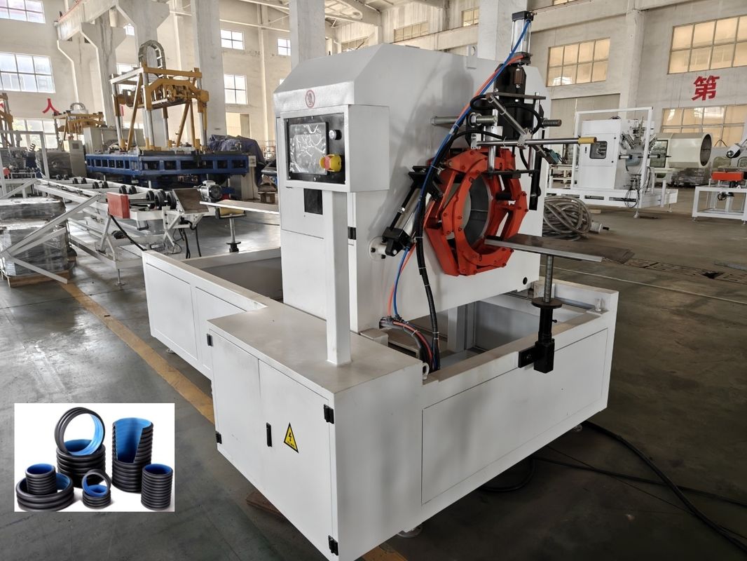 63mm最小径ダブルウォールコルゲートパイプ押出ライン & 自動供給