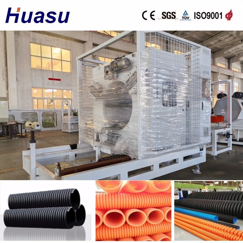 High Output PVC Corrugated Pipe Machine with Siemens PLC System and Max Output 200-2000KG/H for Efficient Production