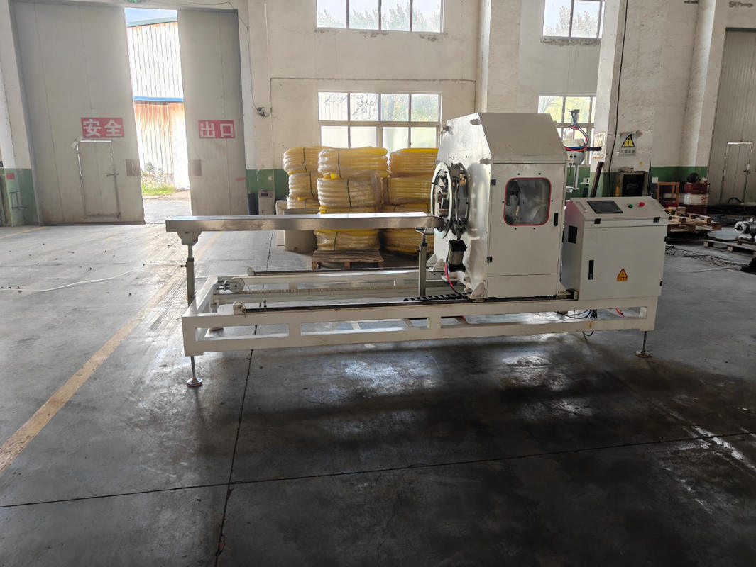 シーメンスインバータ自動単層波付管押出ライン、オムロンリレー付き、75～250mmパイプ用