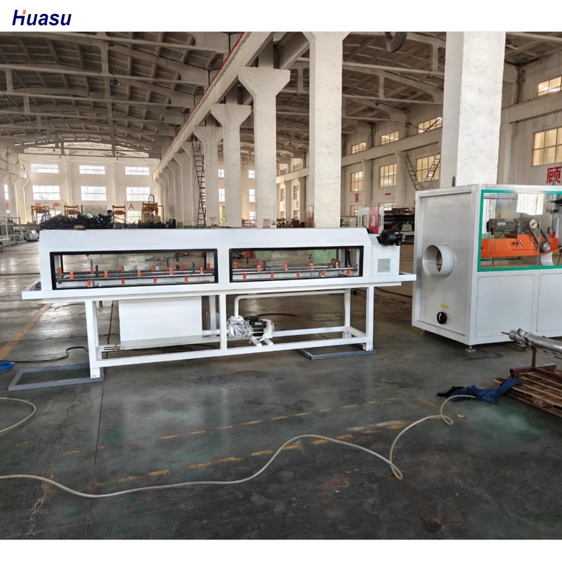 38CrMoAlAバレル材質と完全インターメッシュエンゲージメントシステムを備えた自動単層波形管押出ライン