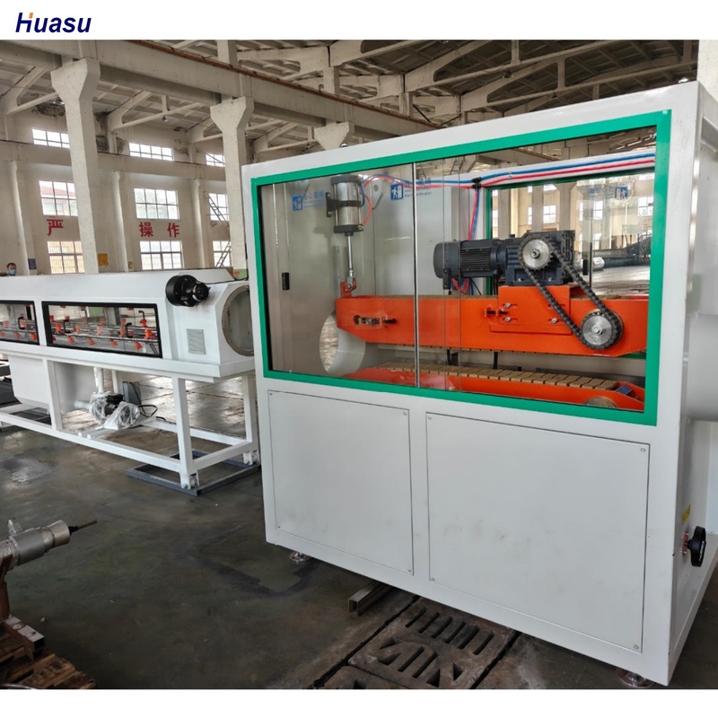 38CrMoAlAバレル材質と完全インターメッシュエンゲージメントシステムを備えた自動単層波形管押出ライン