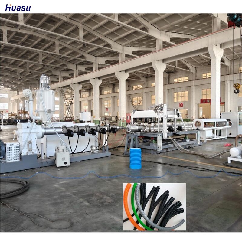 二重壁の波紋管外押しライン,螺旋比331水冷却,シメンス PLC制御