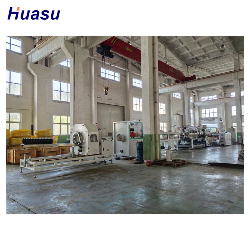 PLC制御付き自動およびコンピューター化されたHDPE二重壁コルゲートパイプ押出ライン