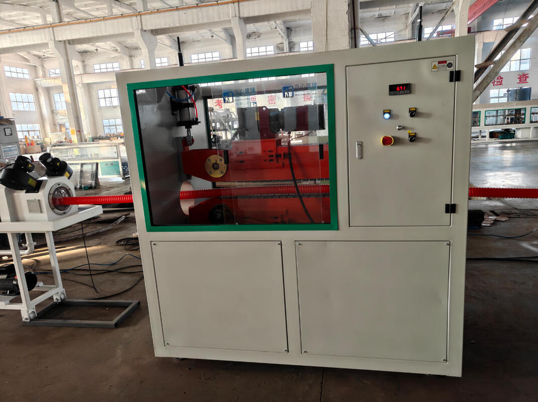 工業用用 33 38 40 LD比率の自動高精度単壁波紋パイプ挤出機