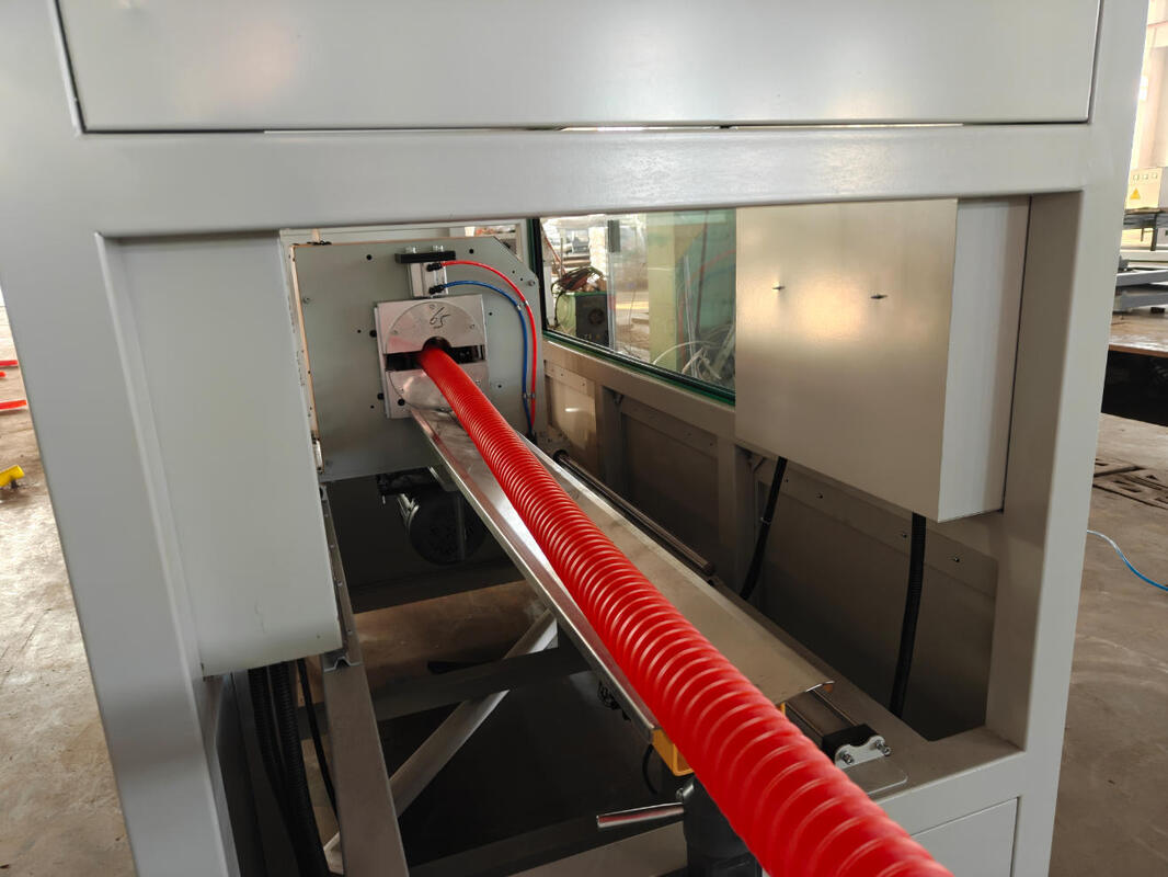 一体型押出機二重壁波形管押出ライン、100kg/h～2000kg/hの生産能力とシーメンス電気システム