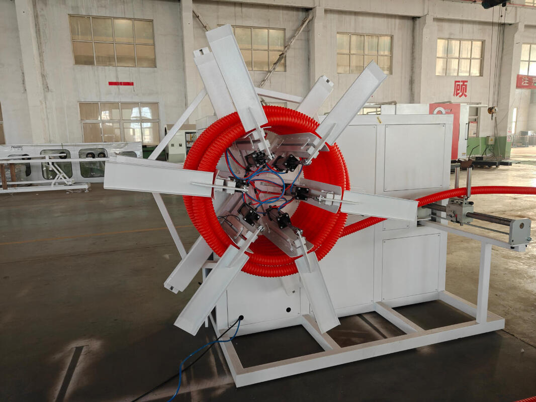 連続圧水冷却のダブルウォール波紋パイプ挤出ライン,シメンスブランドの電気部品,生産能力100kg/h - 2000kg/h