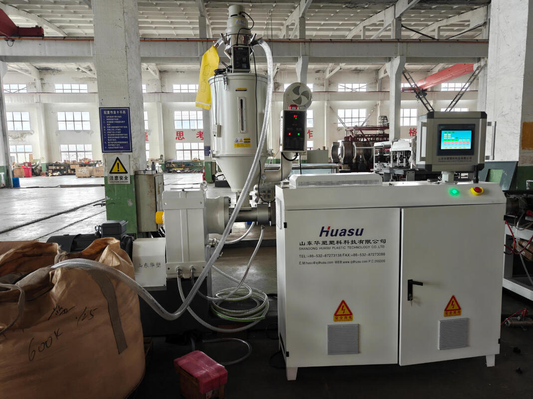 2本壁のゴロゴロパイプエクストルーゼーションライン 20CrMnTiギア材料とHV>740バレルスクリューを搭載したシメンスブランドの電気部品