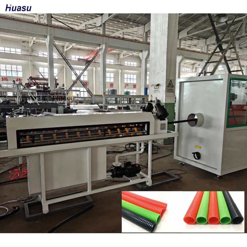 PLCリモートコントロールシングルウォールコルゲートパイプ押出ライン、シーメンス・シュナイダー製メイン電気部品、38CrMoAlAバレル材