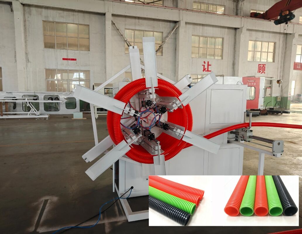 シメンス・シュナイダー メイン・エレクトリックスのPLCリモコンと38CrMoAlA樽材料の単壁波紋パイプ挤出ライン