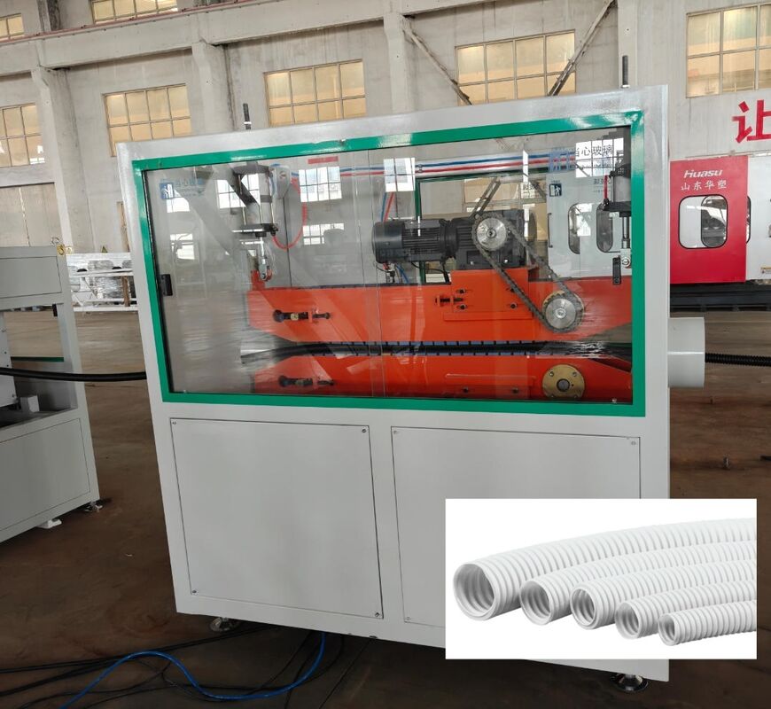押出機 コルゲートパイプ生産ライン シングルスクリュー設計による押出制御とパイプ構造の一体性