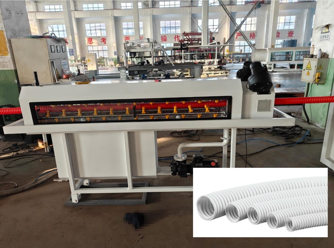 押出機 コルゲートパイプ生産ライン シングルスクリュー設計による押出制御とパイプ構造の一体性