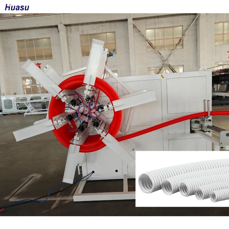 Schneider Siemens製電気部品技術を採用したPVC PE PP単壁コルゲートパイプ押出ライン（パイプ製造用）