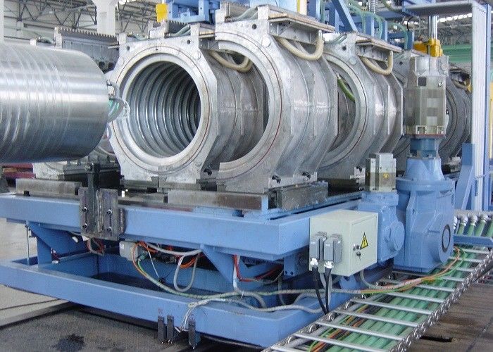 HUASUポリ塩化ビニールの管の放出ライン ポリ塩化ビニールの倍の壁の波形の管の生産機械