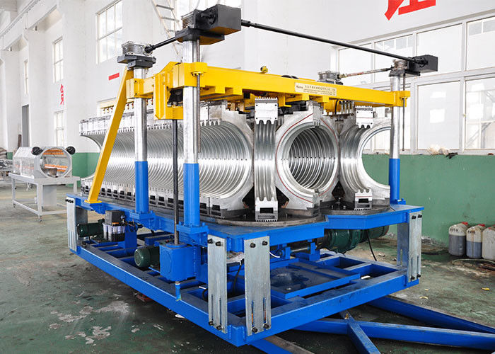 PE 80のHDPE 400のガスの配分のための波形の管機械250kw