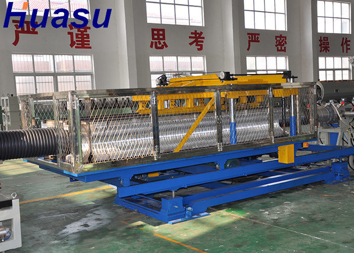 PEポリ塩化ビニールの適用範囲が広いプラスチック波形の管の放出機械単一の壁の二重壁