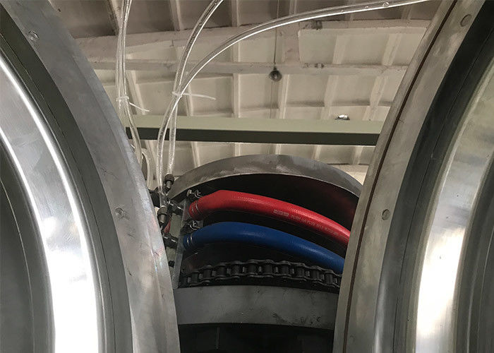 プラスチックPE PPポリ塩化ビニールのHDPEの管の放出機械二重壁の波形の管ライン