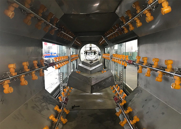 単一ねじHDPE DWCの管の放出ラインは管の製造業機械を波形を付けた