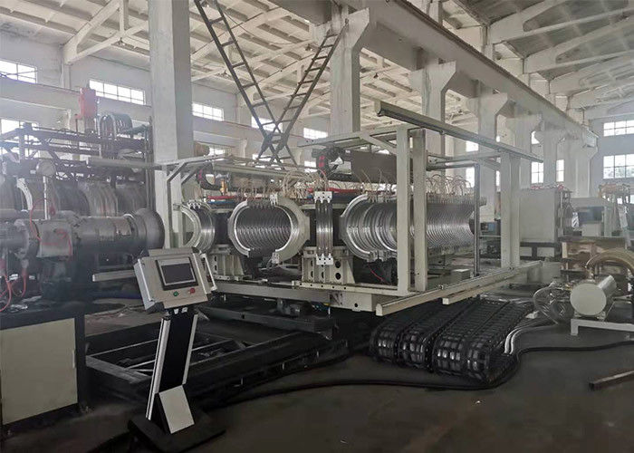 高速PPのPEの単一の壁の二重壁の機械を作る波形の管の押出機