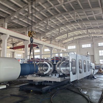 PLC Controlled Double Wall Corrugated Pipe Extrusion Line with 1600mm Max Pipe Diameter and Siemens Brand Electrical Parts
