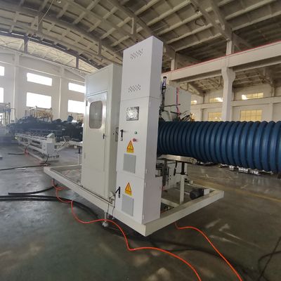Durable Double Wall Corrugated Pipe Extrusion Line with Full Intermeshing Engagement System and Single-Screw Design for 250-1000kg/h Capacity