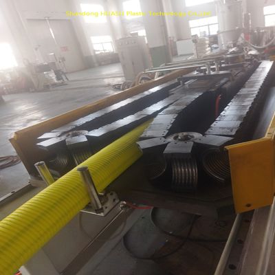 180-210℃ Heating Temperature 2-20m/min Max Line Speed Siemens/ABB Main Electrical Corrugated Pipe Production Line