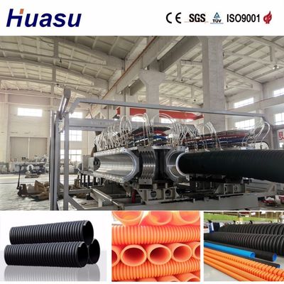 Horizontal Structure Plastic Pipe Extrusion Line with 38CrMoAlA Extruder Material and 60-2000kg/h Capacity for 32-1600mm Pipe Diameter